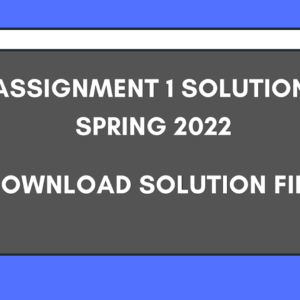 mgt101 assignment 1 solution spring 2022
