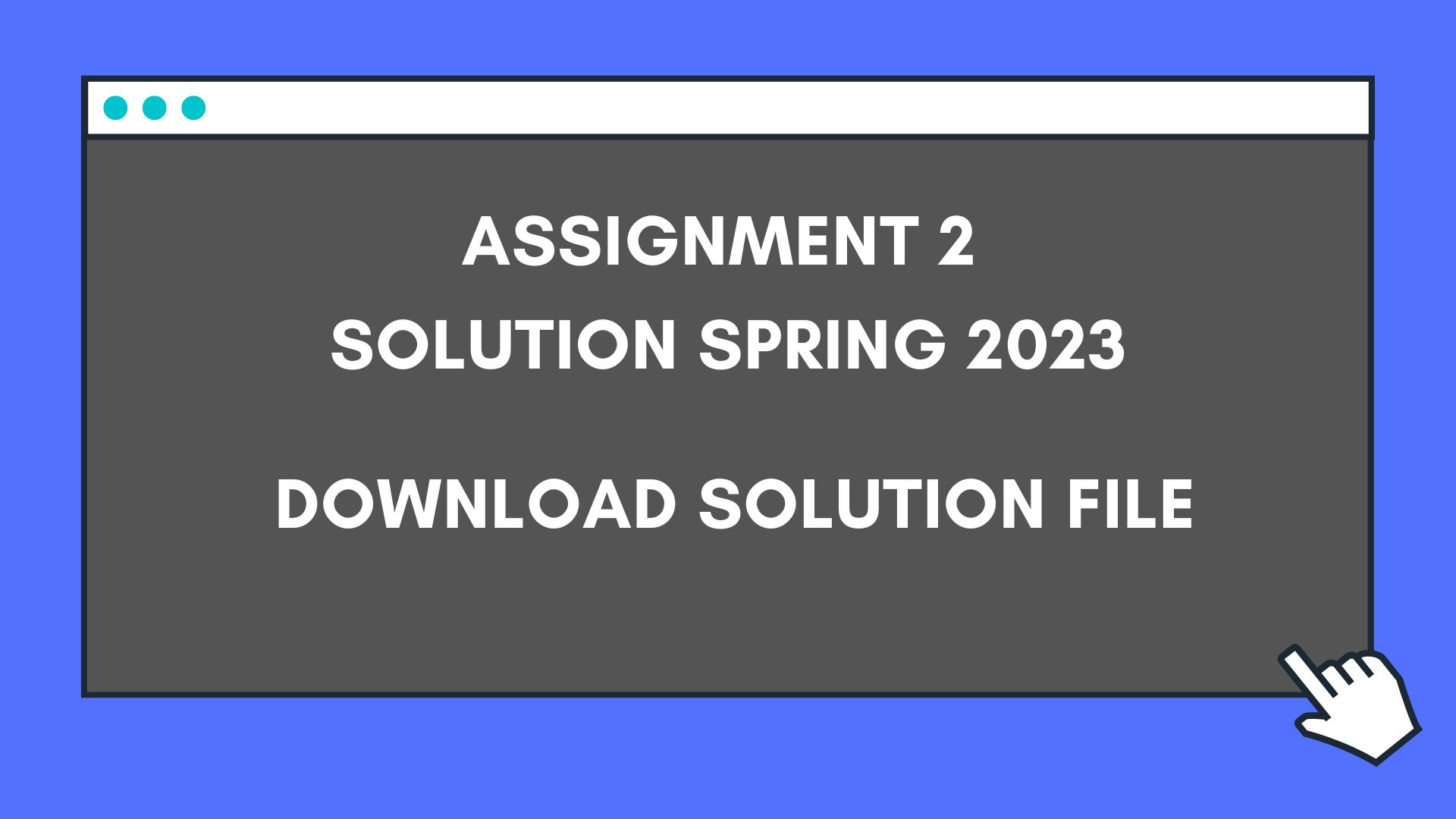 BT405 Assignment 2 Solution Spring 2023