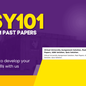 PSY101 Midterm Past papers